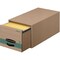 Bankers Box Stor/Drawer, Letter, 12-1/2"x23-1/4"x10-3/8", 6/CT, Kraft/GN PK FEL1231101 - alternate 2